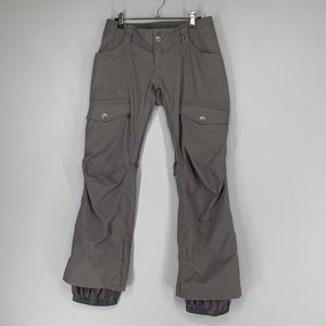 Burton Dryride Women Pants XS Brown Ski Snowboard Winter Insulated Cargo Pockets